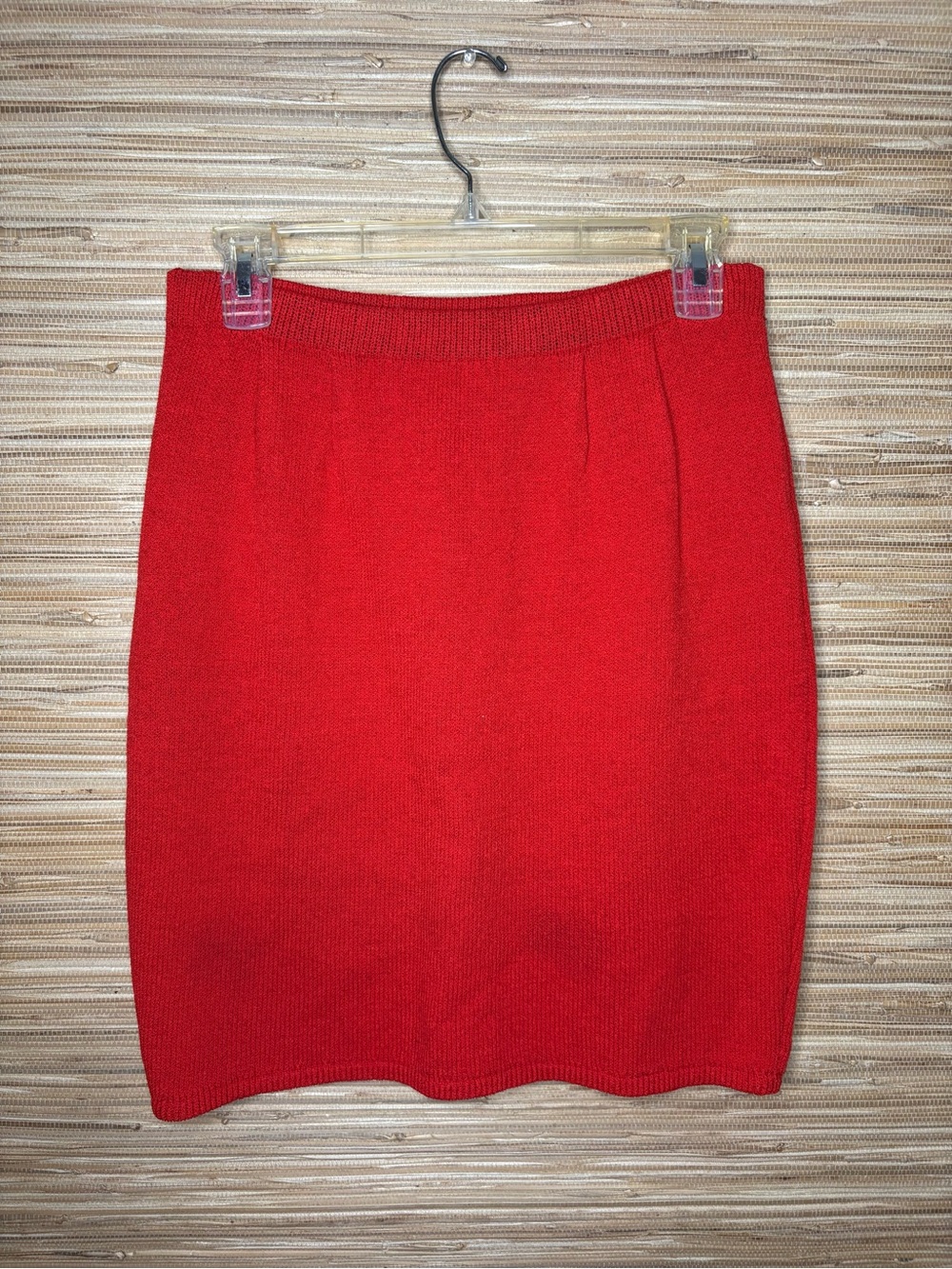 Vintage St. John Collection Knit Pencil Skirt Red Sz 4